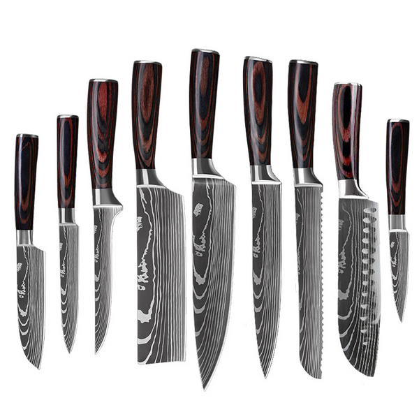 Kiru Core Set Damascus-pattern chef knife set, image 4