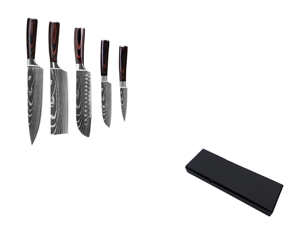 Kiru Core Set Damascus-pattern chef knife set, image 10