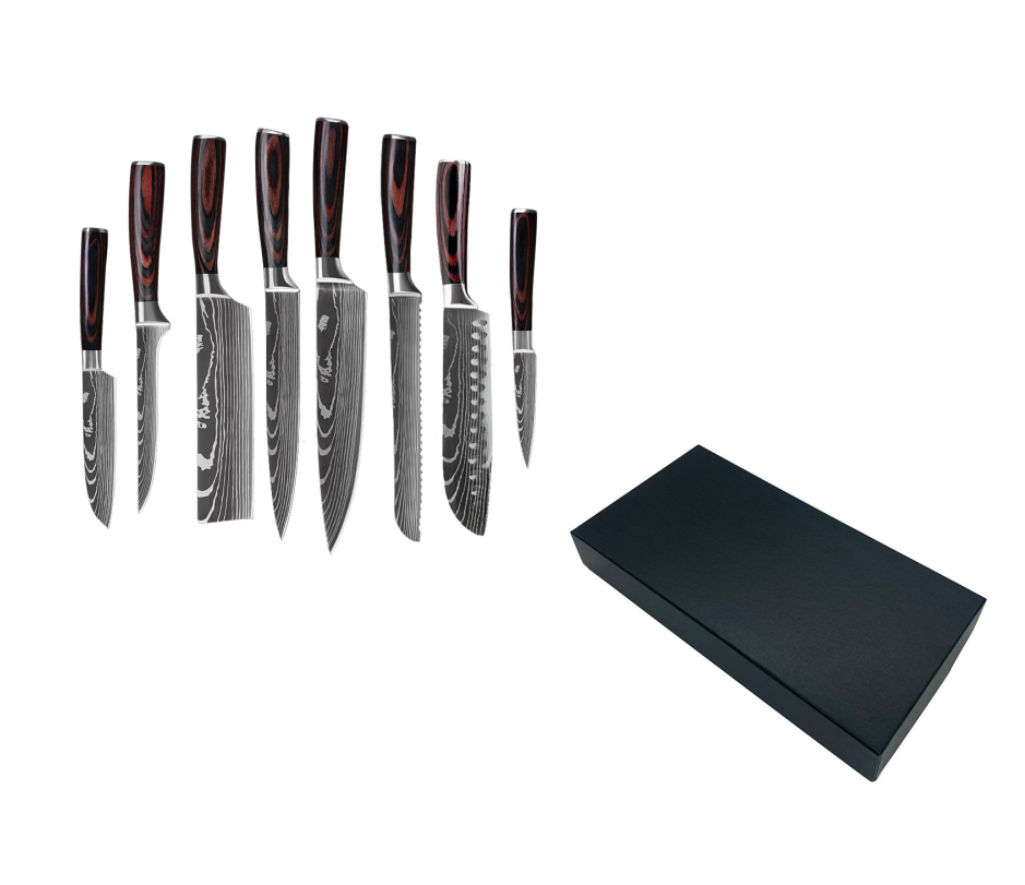 Kiru Core Set Damascus-pattern chef knife set, image 11