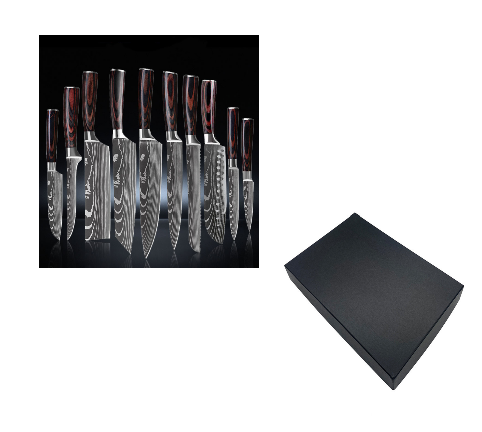 Kiru Core Set Damascus-pattern chef knife set, image 12