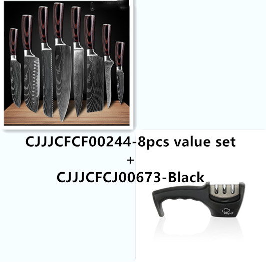 Kiru Pro Series Damascus-pattern chef knife set, image 3