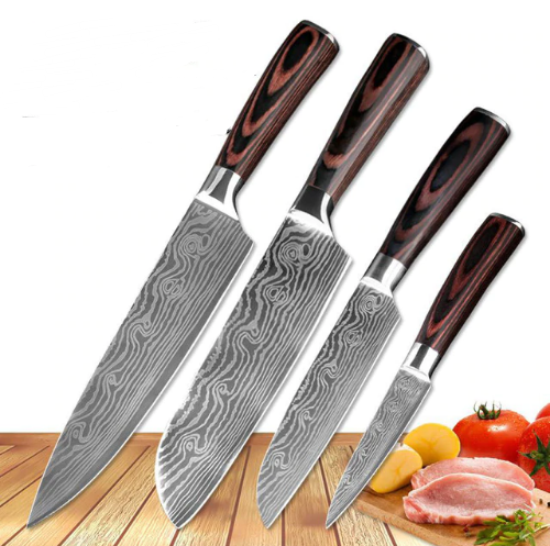 Kiru Pro Series Damascus-pattern chef knife set, image 4