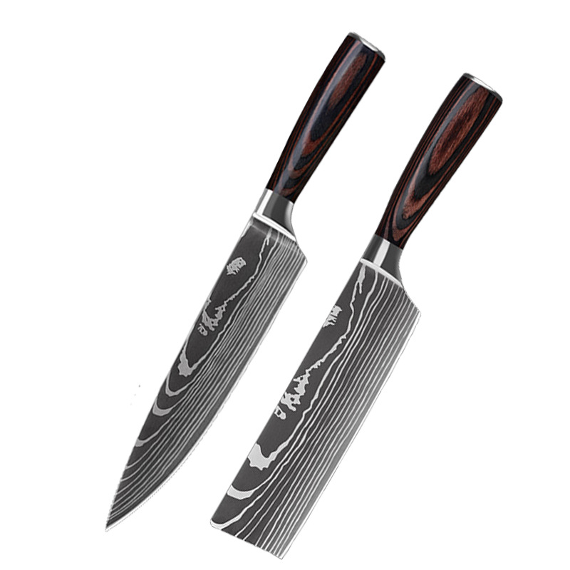 Kiru Core Set Damascus-pattern chef knife set, image 2