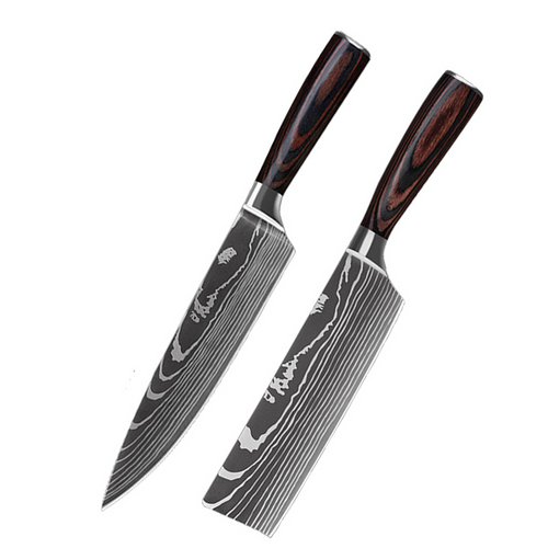 Kiru Core Set Damascus-pattern chef knife set, image 2