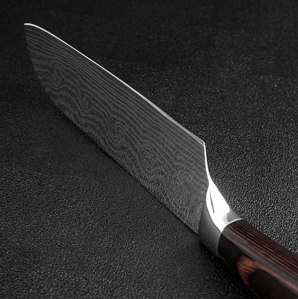 Kiru Pro Series Damascus-pattern chef knife set, image 6