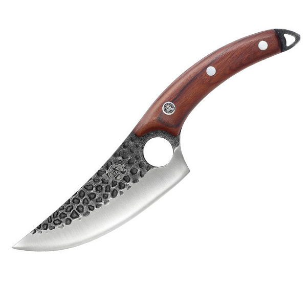 Kiru Hunter — Hammered Boning Knife with Sheath
