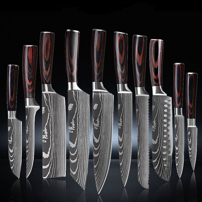 Kiru Core Set Damascus-pattern chef knife set, image 5