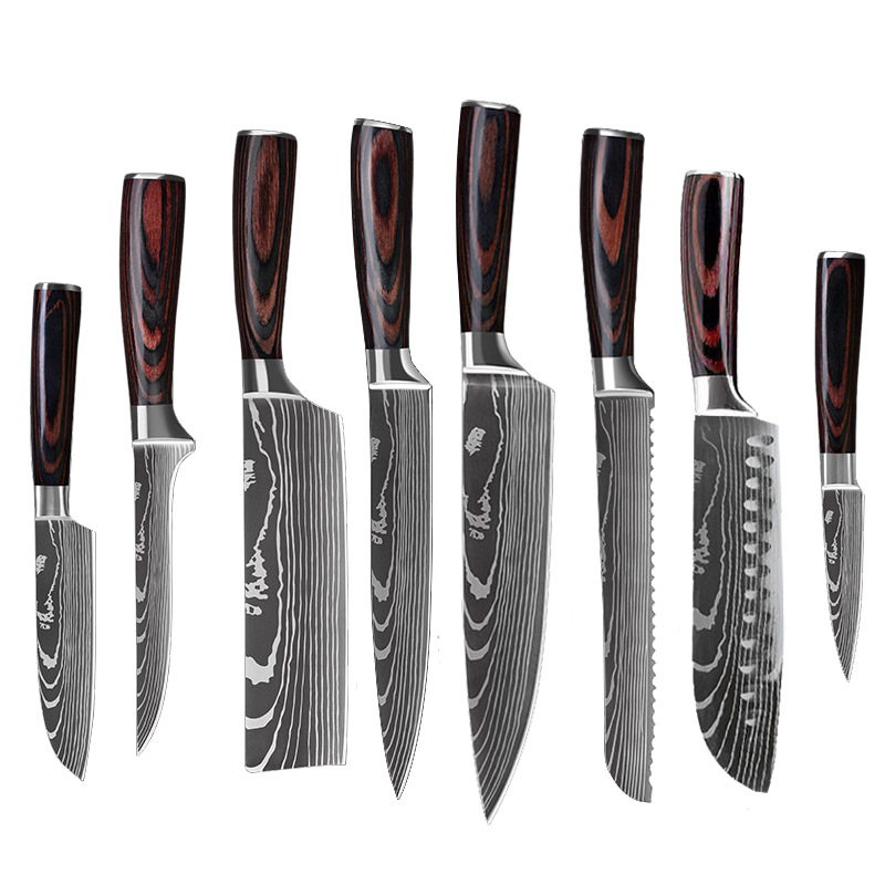 Kiru Core Set Damascus-pattern chef knife set, image 7
