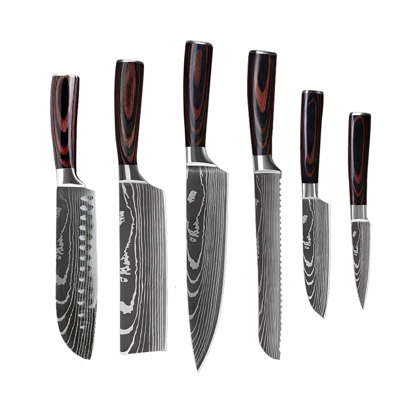 Kiru Core Set Damascus-pattern chef knife set, image 8