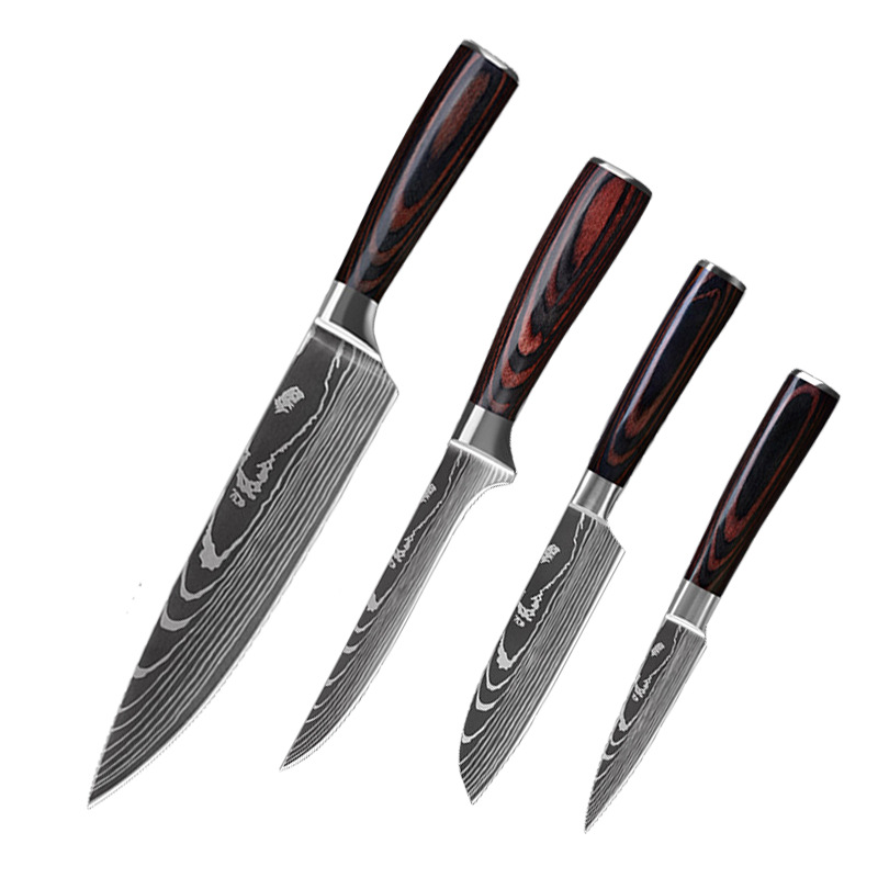 Kiru Core Set Damascus-pattern chef knife set, image 9